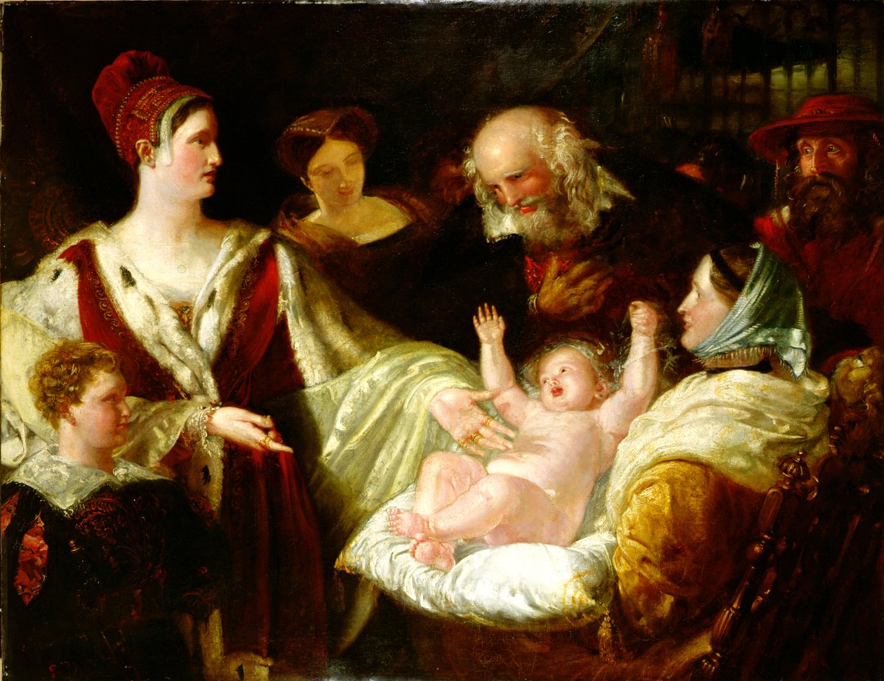 Maria, rainha da Escócia, quando criança de Benjamin Robert Haydon