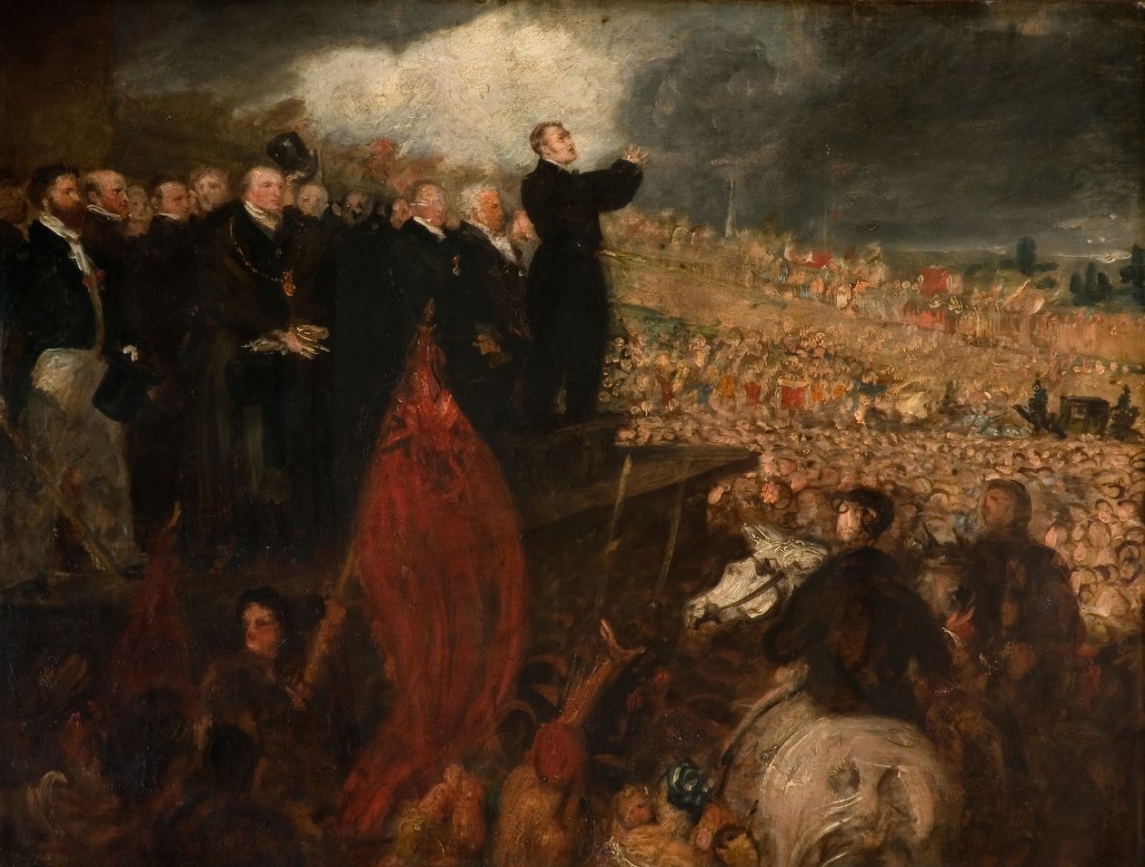 Reunião da União Política de Birmingham, 1832-33. de Benjamin Robert Haydon