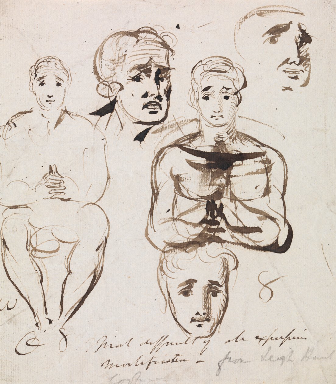 Estudo das Expressões Faciais de Benjamin Robert Haydon
