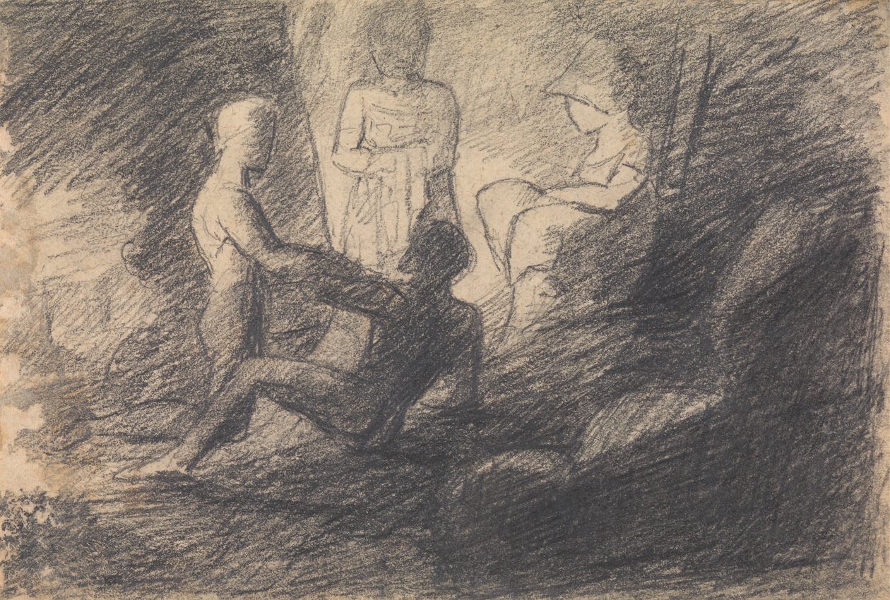 Estudo de Números numa Caverna de Benjamin Robert Haydon