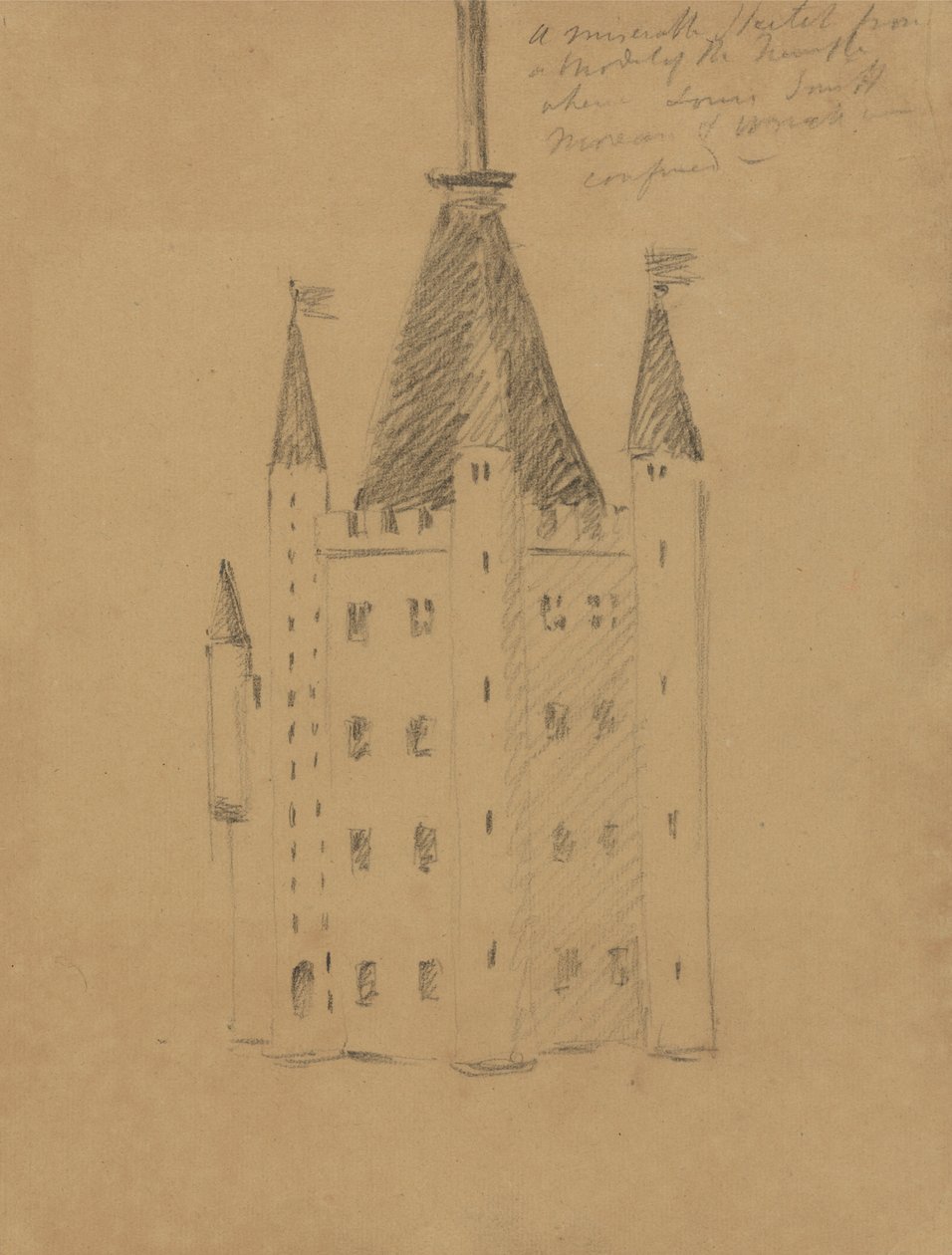 Estudo de um Castelo de Benjamin Robert Haydon