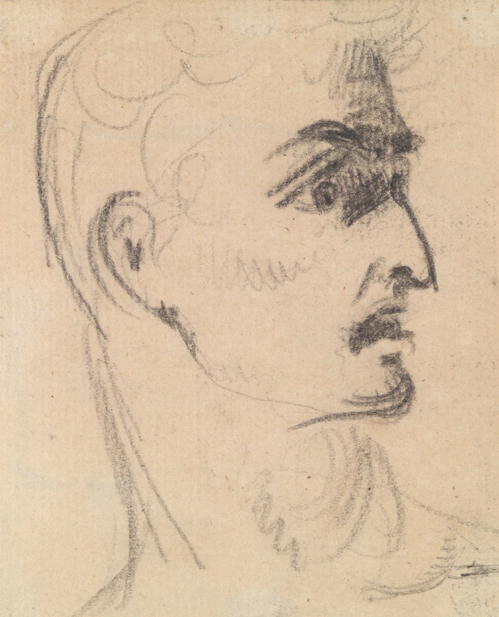 Estudo da Expressão Facial de um Homem de Benjamin Robert Haydon
