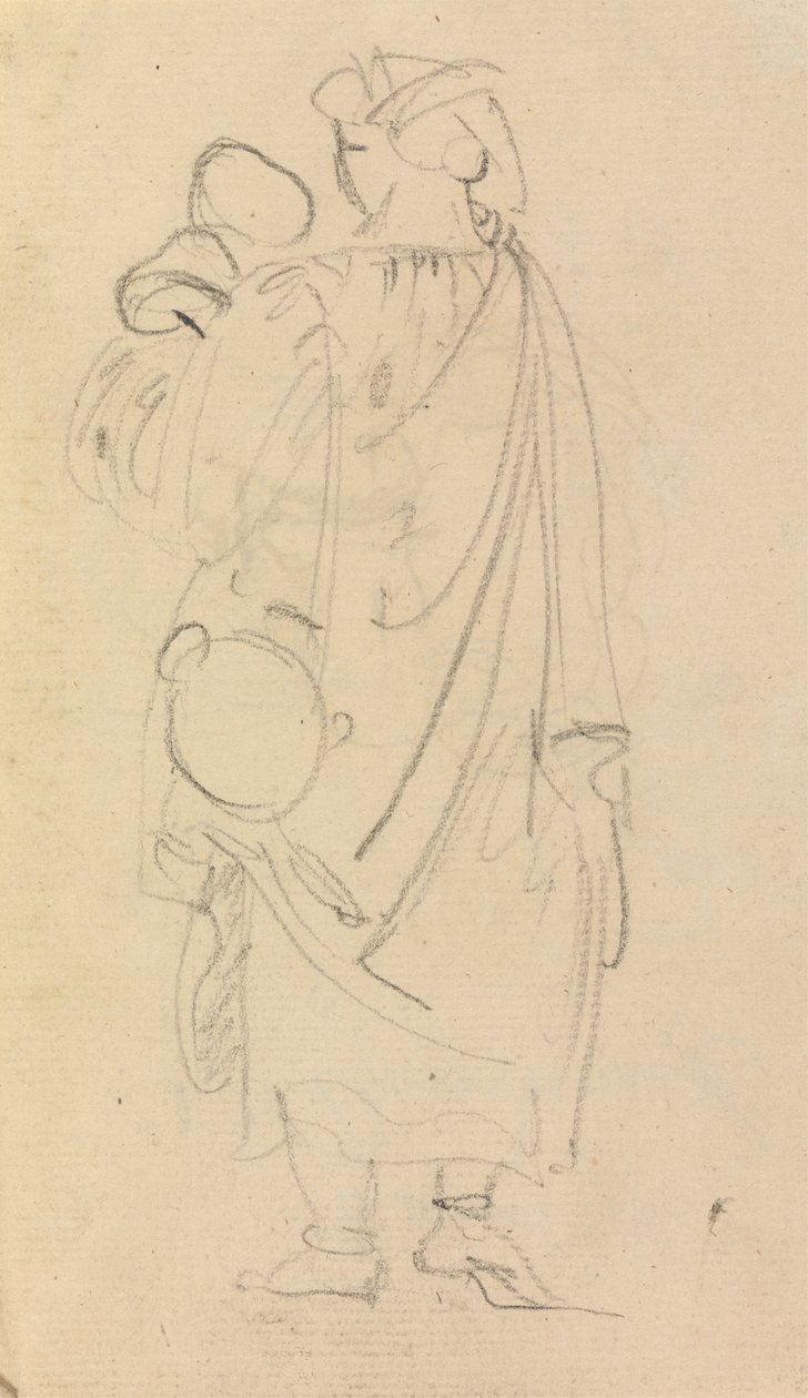 Estudo de uma Mulher, Carrying a Child de Benjamin Robert Haydon