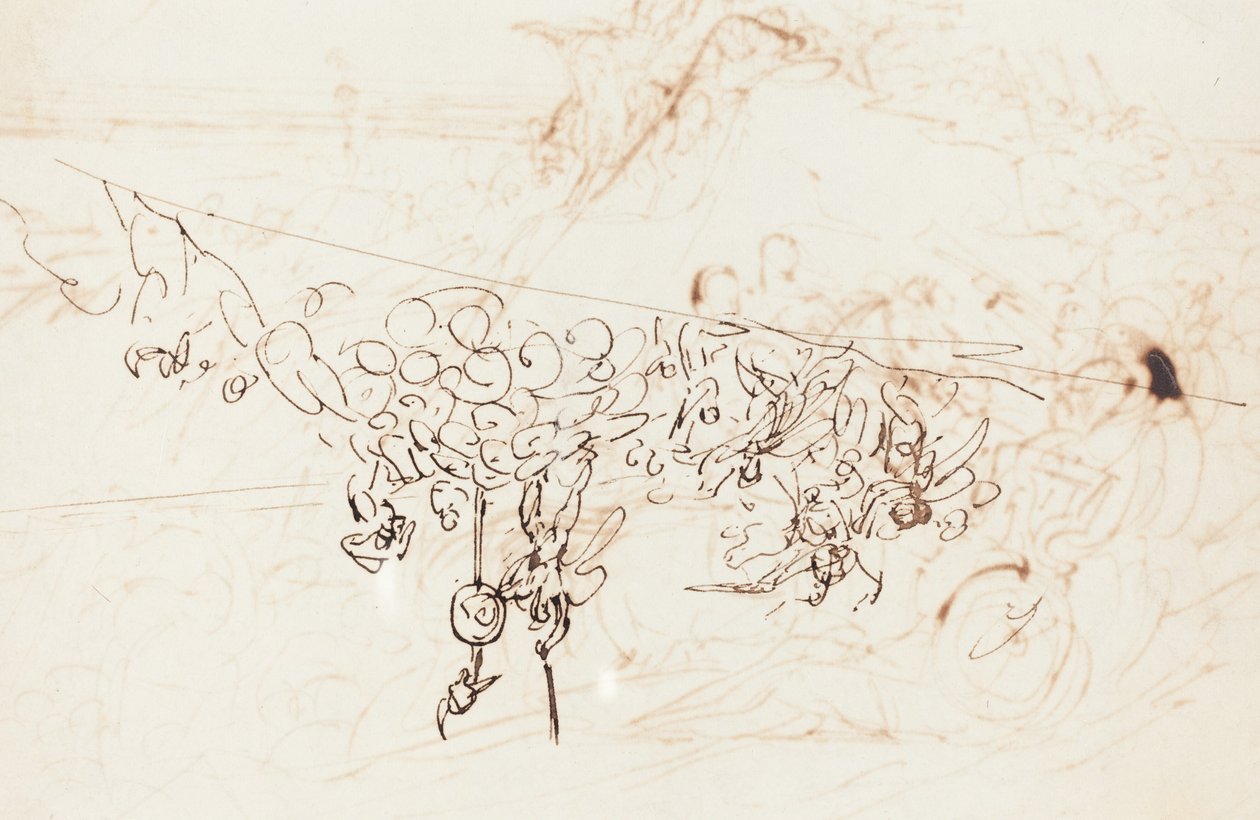 Xenofonte e os gregos avistando o mar [verso] de Benjamin Robert Haydon
