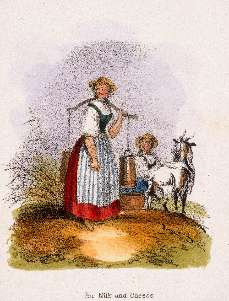 Para leite e queijo, c1845 de Benjamin Waterhouse Hawkins