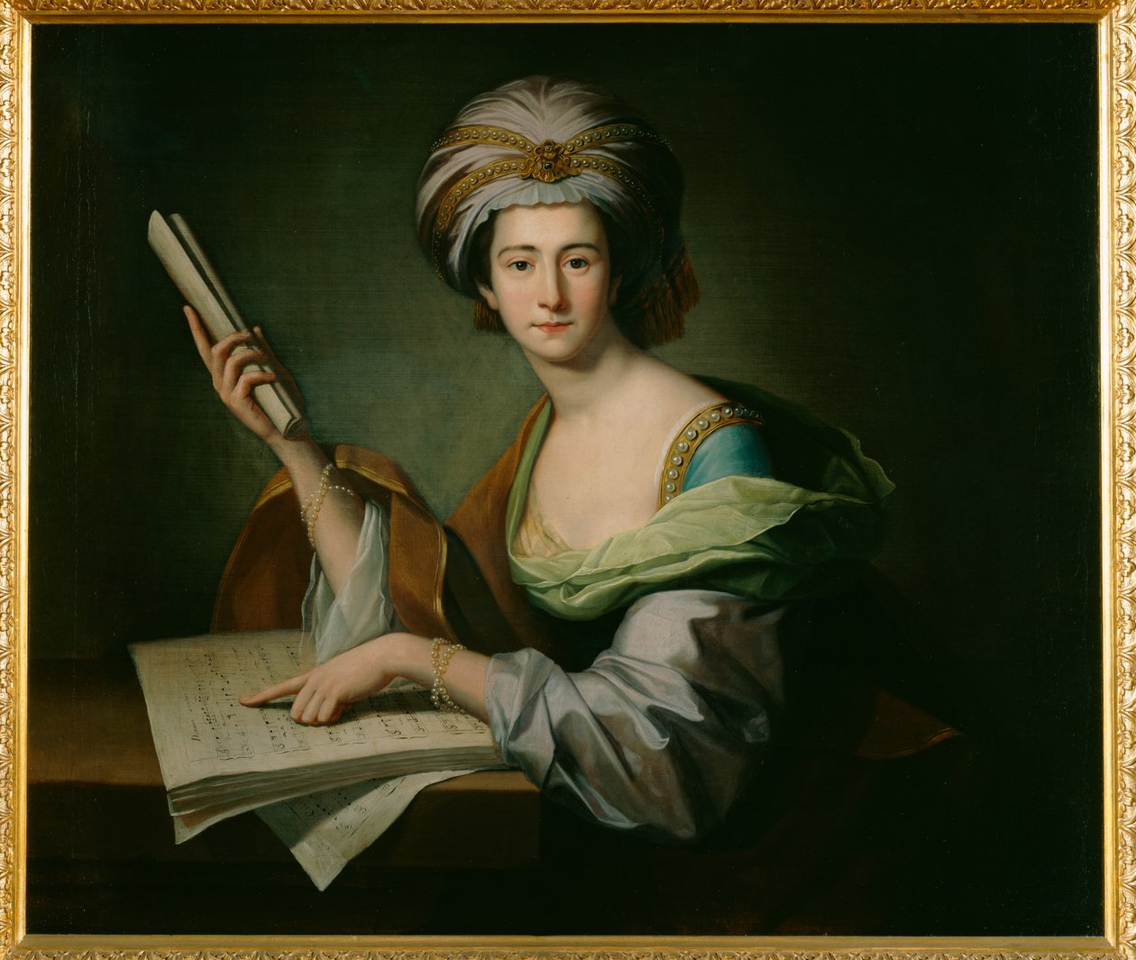 Anna Maria Schulz, Lady Griffin (óleo sobre tela) de Benjamin West