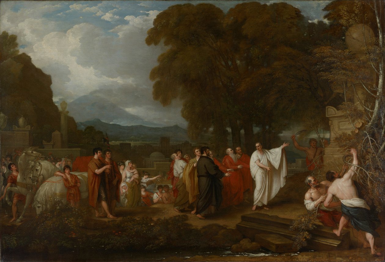 Cícero À Descoberta da Tumba de Arquimedes de Benjamin West