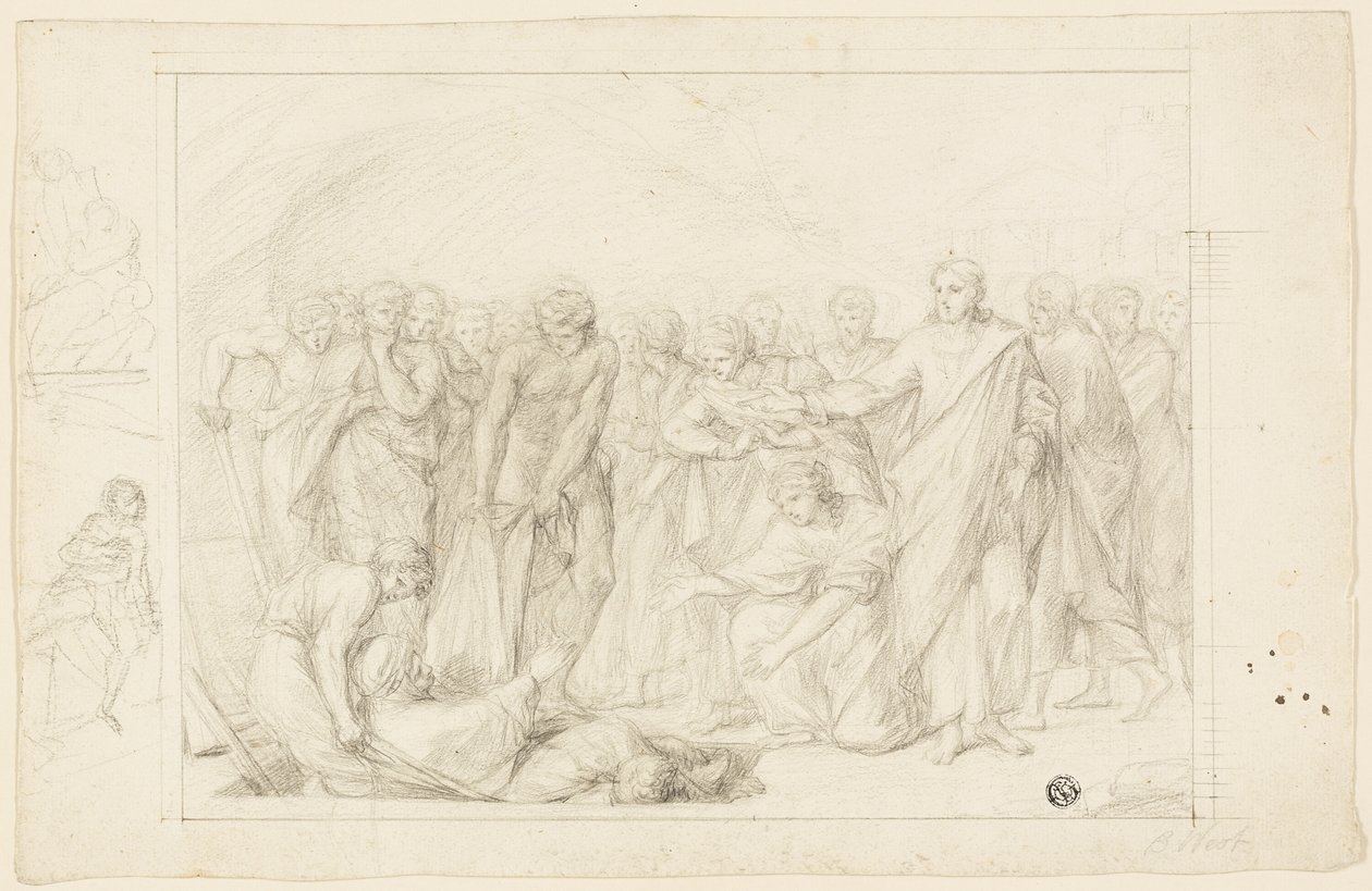 Morte de Ananias de Benjamin West