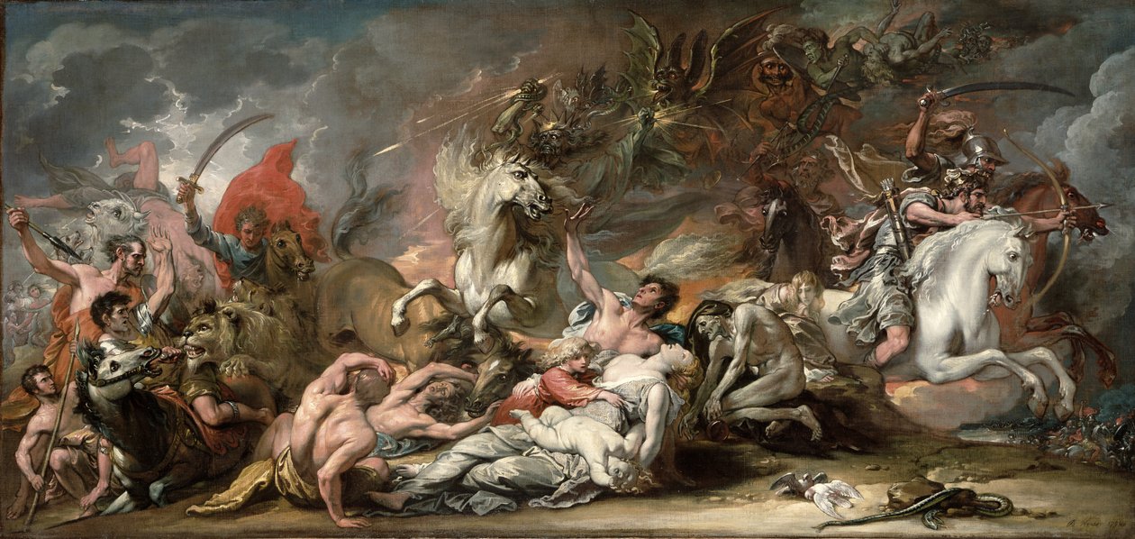 Morte no cavalo pálido, 1796 de Benjamin West