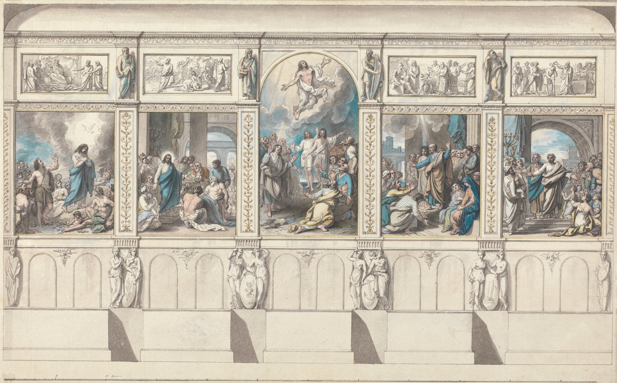 Desenho para um Muro da Capela da Religião Revelada de Benjamin West