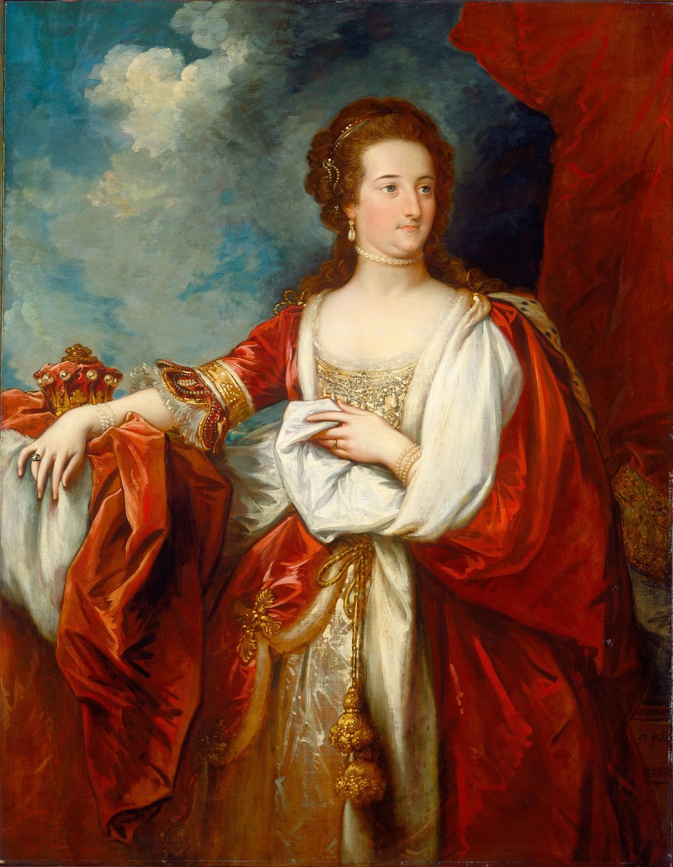 Elizabeth, Condessa de Effingham, c. 1797. de Benjamin West
