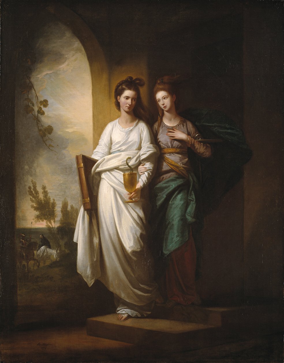 Fidelia e Esperança de Benjamin West