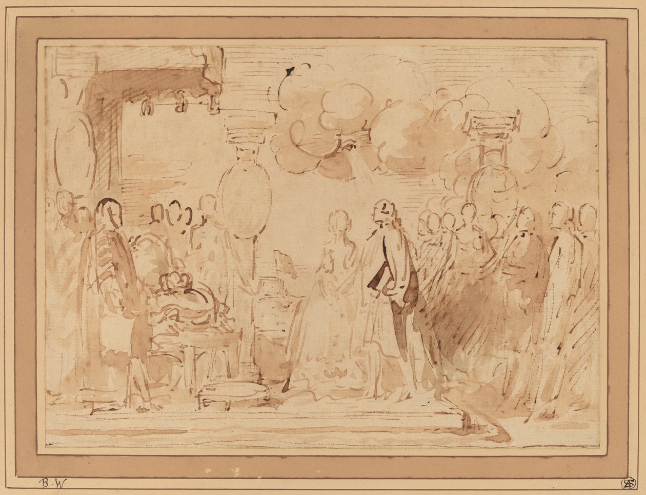 George III retomando o poder real em 1789 de Benjamin West