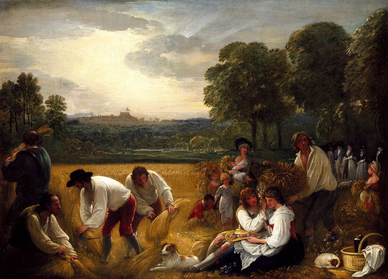 Colheita em Windsor por Benjamin West, PRA de Benjamin West