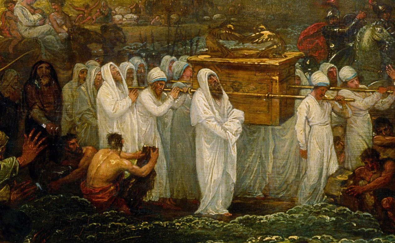 Josué atravessando o rio Jordão com a Arca da Aliança de Benjamin West