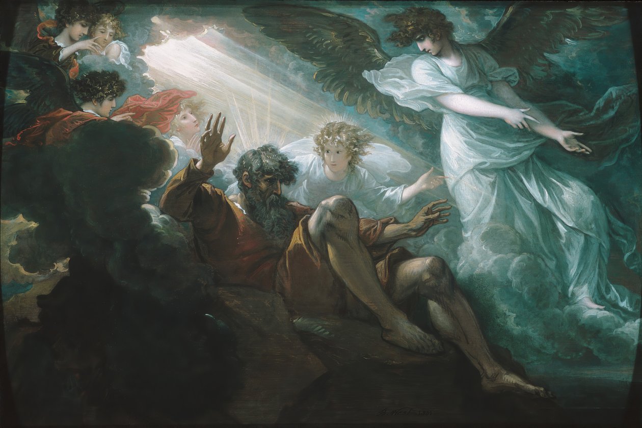 Moisés Mostrou a Terra Prometida, 1801. de Benjamin West