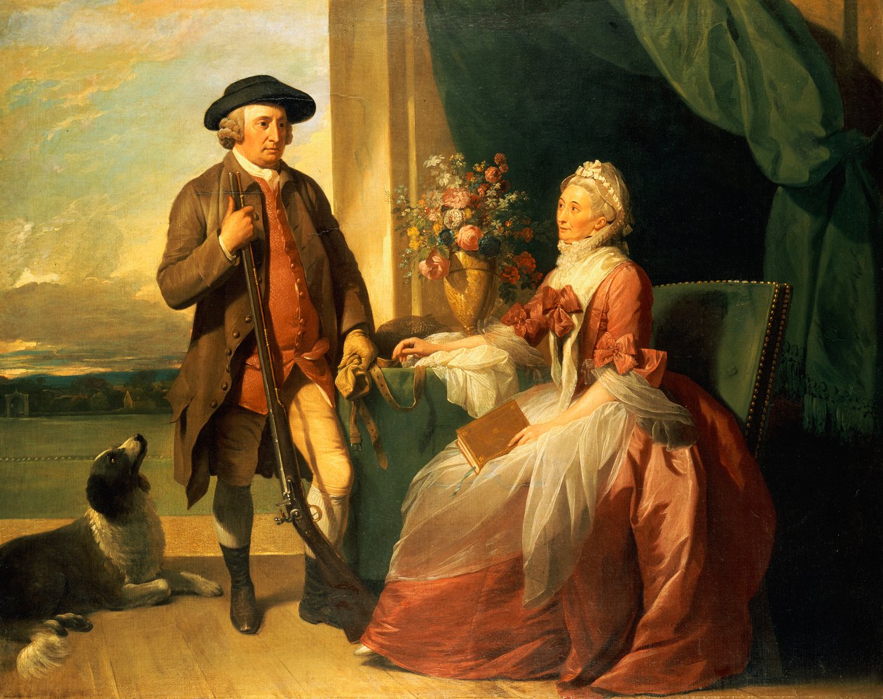 Sr. Robert Grafton e Sra. Mary Partridge Wells Grafton, 1773 de Benjamin West