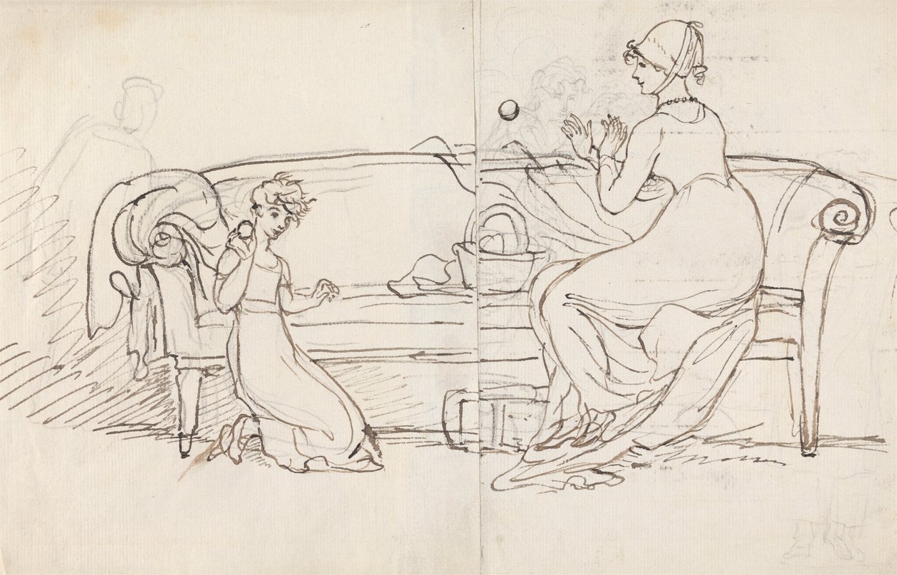 A Sra. West e a Filha Apanham de Benjamin West