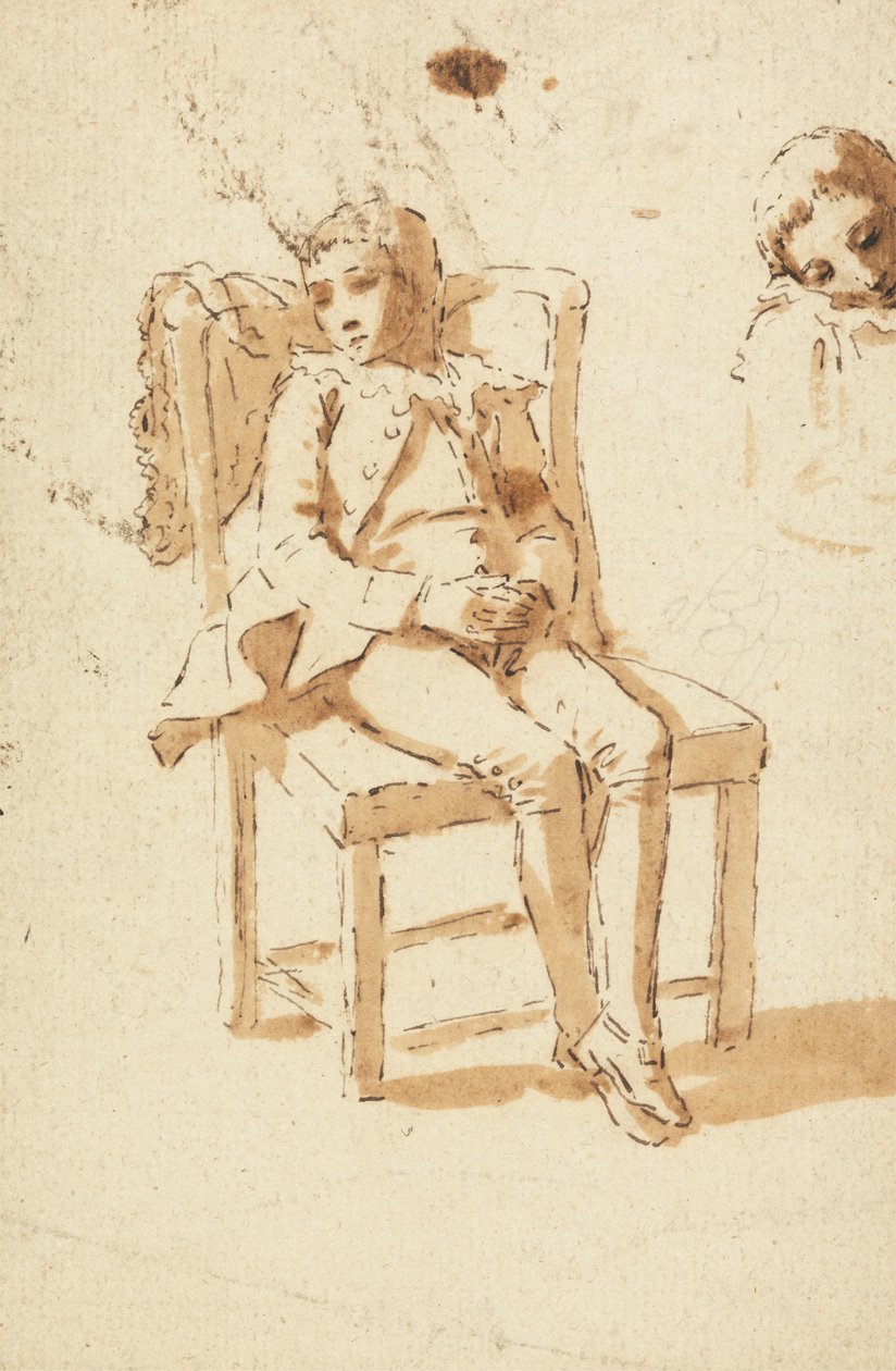 Página Menino Adormecido de Benjamin West