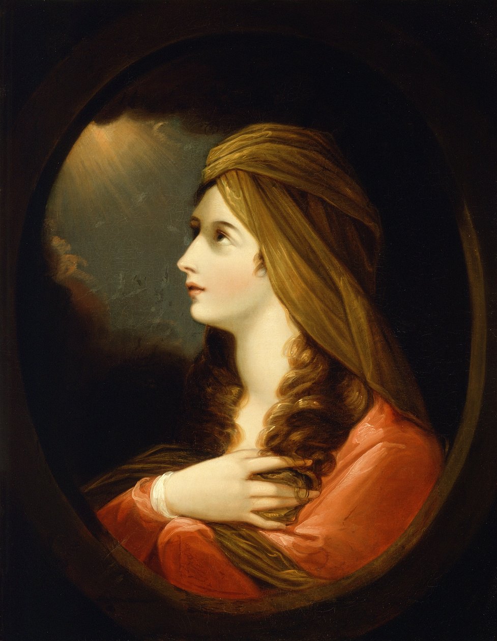 Retrato de uma senhora, final do século XVIII de Benjamin West