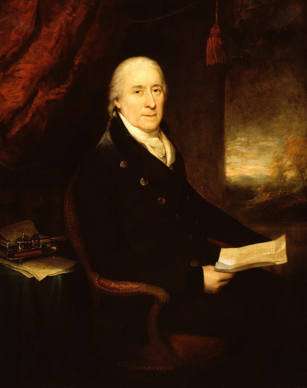 Retrato de um homem, 179099. de Benjamin West