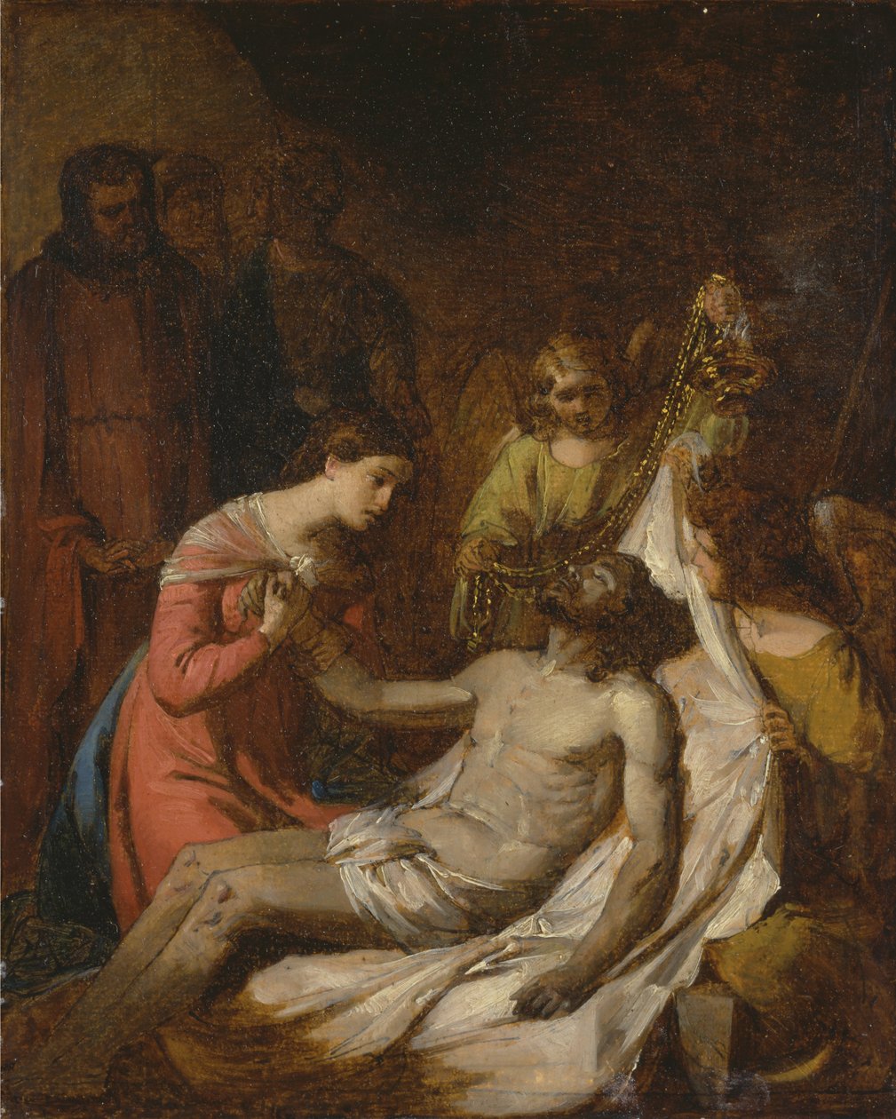 Estudo da Lamentação sobre o Cristo morto de Benjamin West