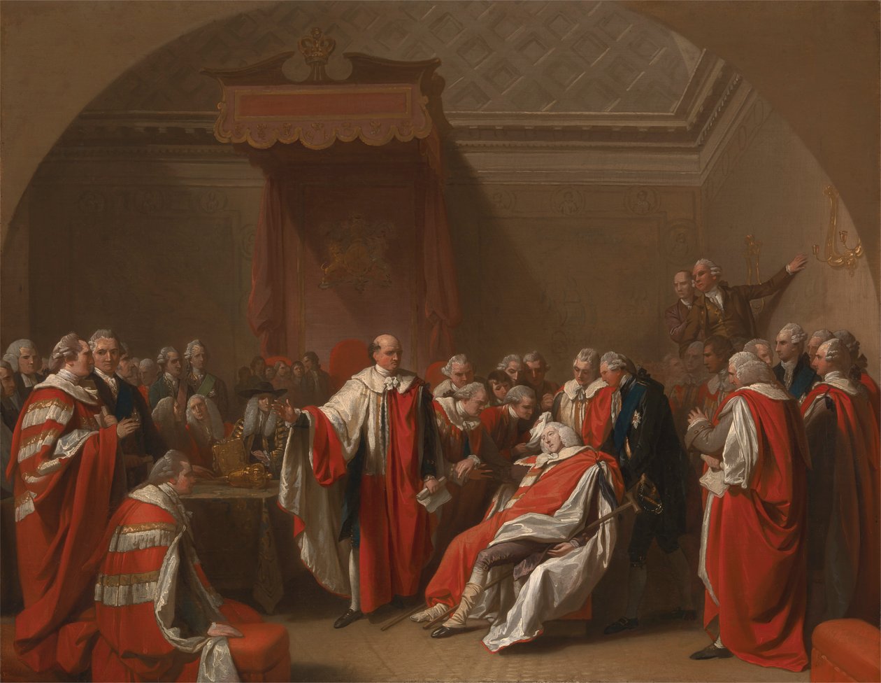 A Morte de Chatham de Benjamin West
