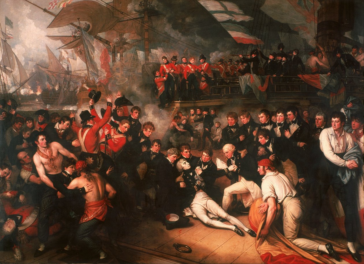 A morte de Nelson, 1806 de Benjamin West