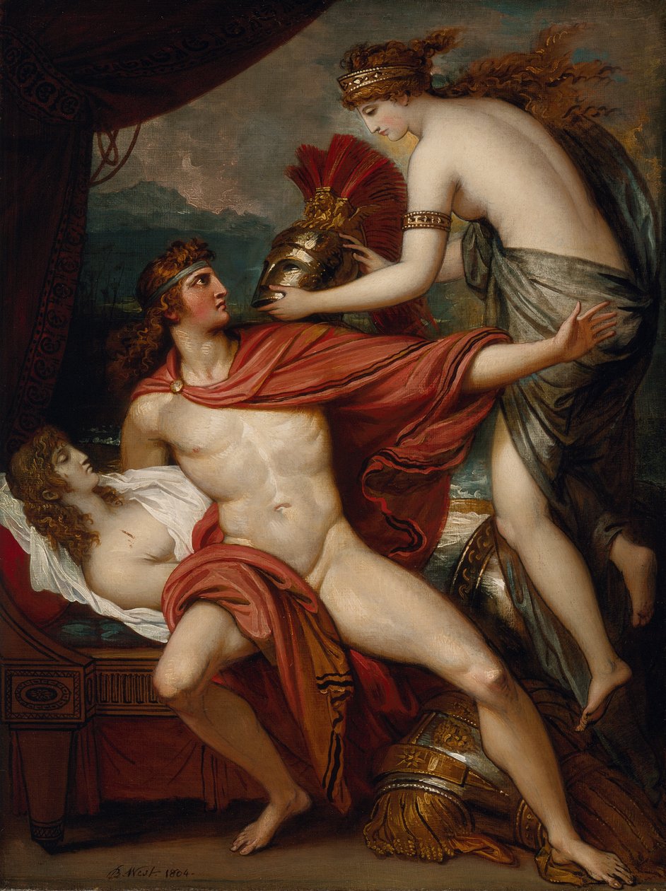 Tétis leva a armadura a Aquiles de Benjamin West