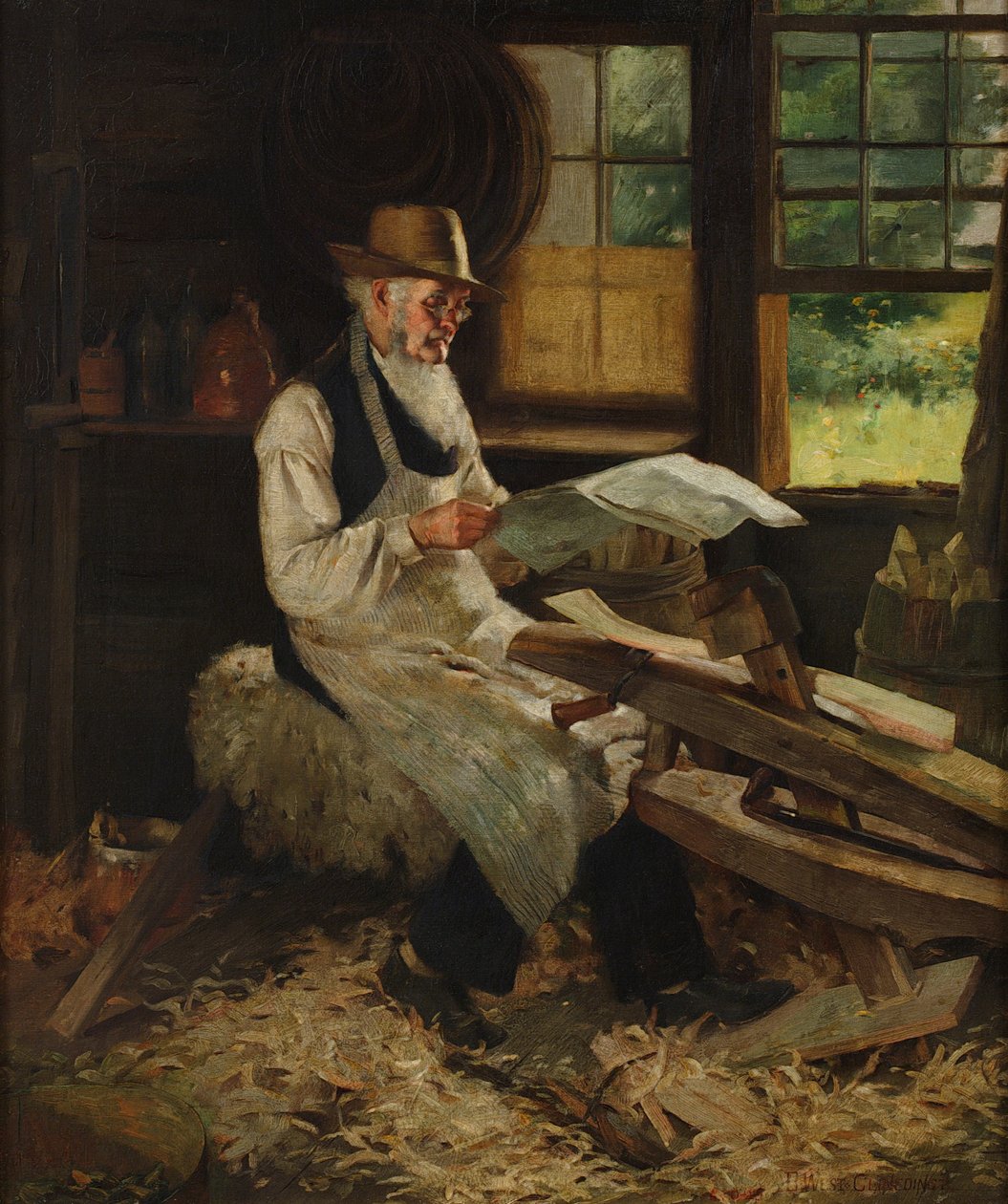 Um momento ocioso de Benjamin West Clinedinst