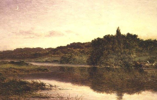 Uma Vista de Streatley de Benjamin Williams Leader