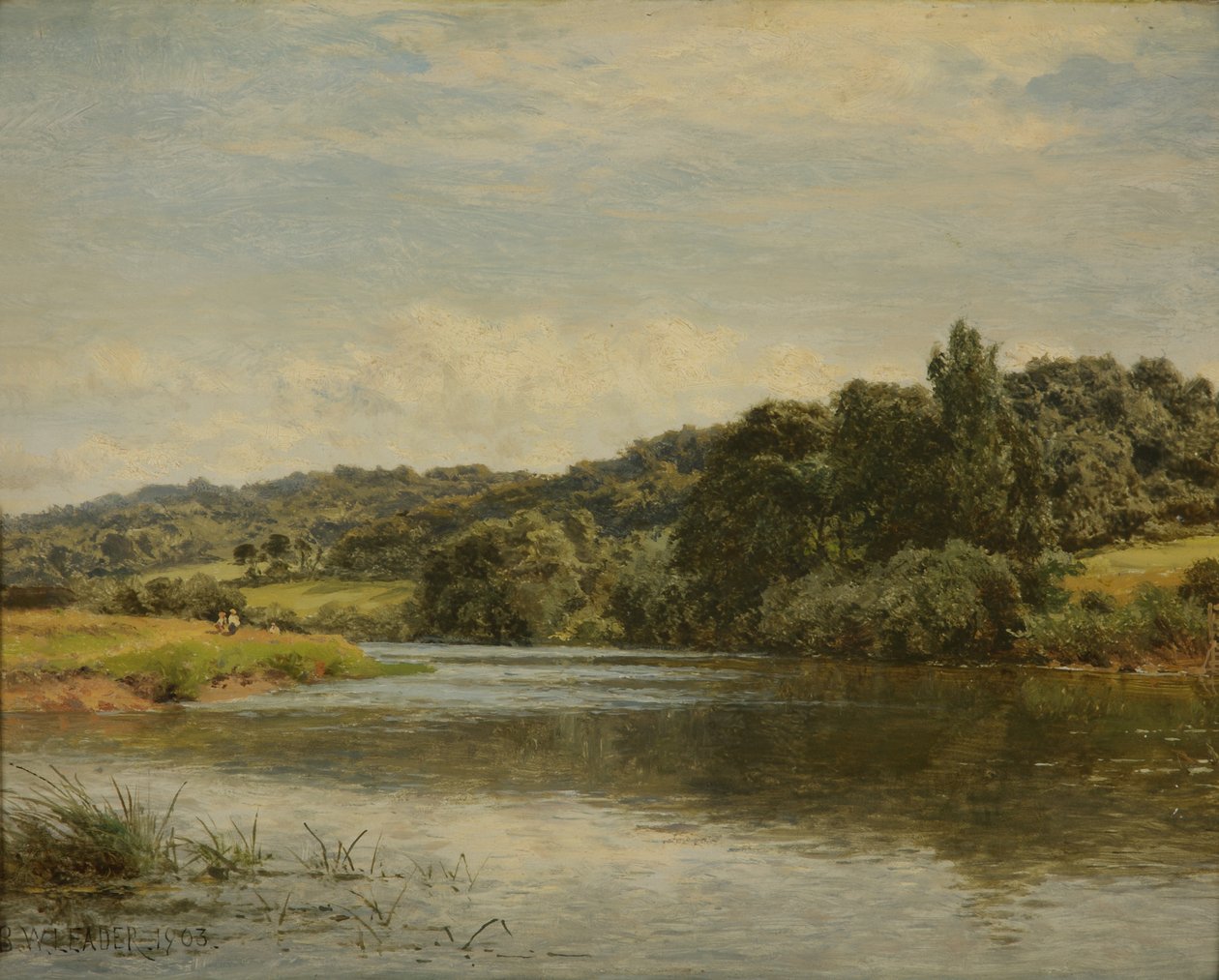 Tarde no Tamisa, 1903 de Benjamin Williams Leader