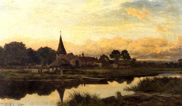 Amberley on the River Arun de Benjamin Williams Leader