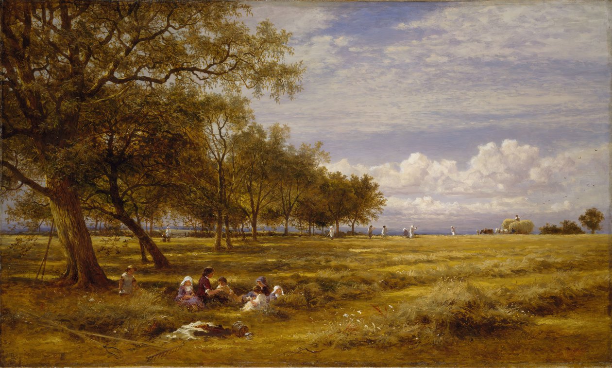 Um Hayfield Inglês, 1878. de Benjamin Williams Leader