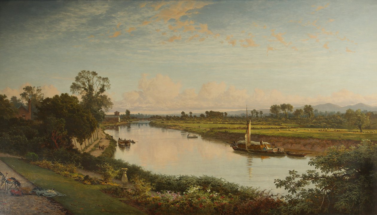Fluxo suave de Severn, 1886 de Benjamin Williams Leader