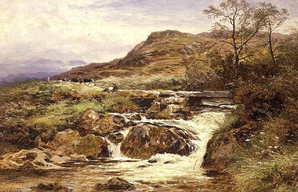 Verão perto de Dolgelly, no norte do País de Gales de Benjamin Williams Leader