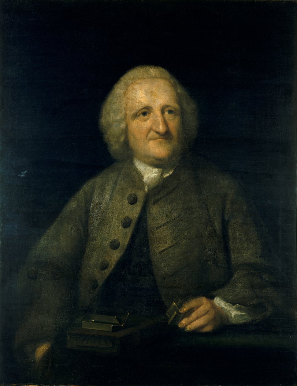 John Dollond, meados do século XVIII (óleo sobre tela) de Benjamin Wilson