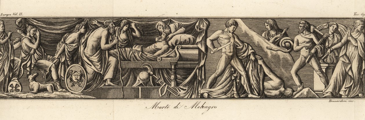 Morte de Meleager de Bennardoni Bennardoni