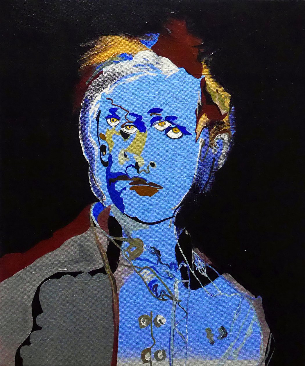 50 Grandes Escritores da História: Arthur Rimbaud, 2015 (óleo e acrílico sobre tela) de Benoit Erwann Boucherot
