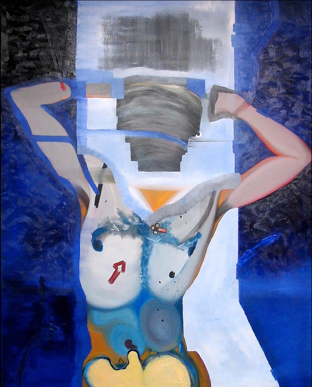 Homme libre, 2006 (óleo e acrílico sobre tela) de Benoit Erwann Boucherot