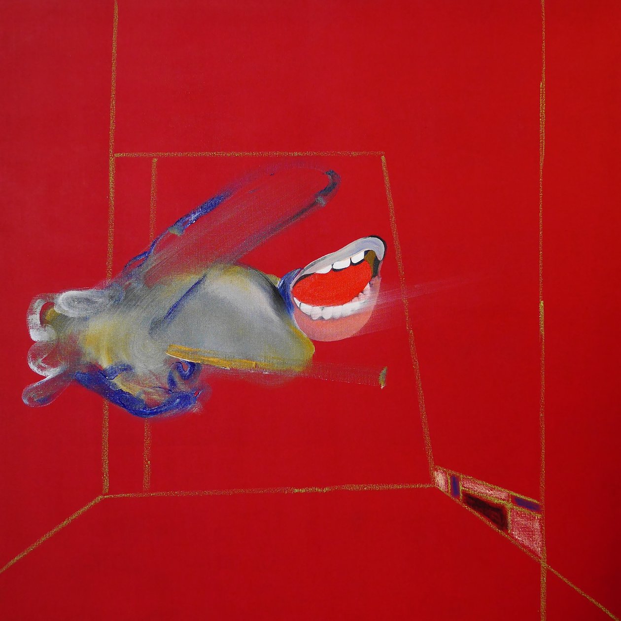 La colère, painel 1, 2016 (óleo e acrílico sobre tela) de Benoit Erwann Boucherot