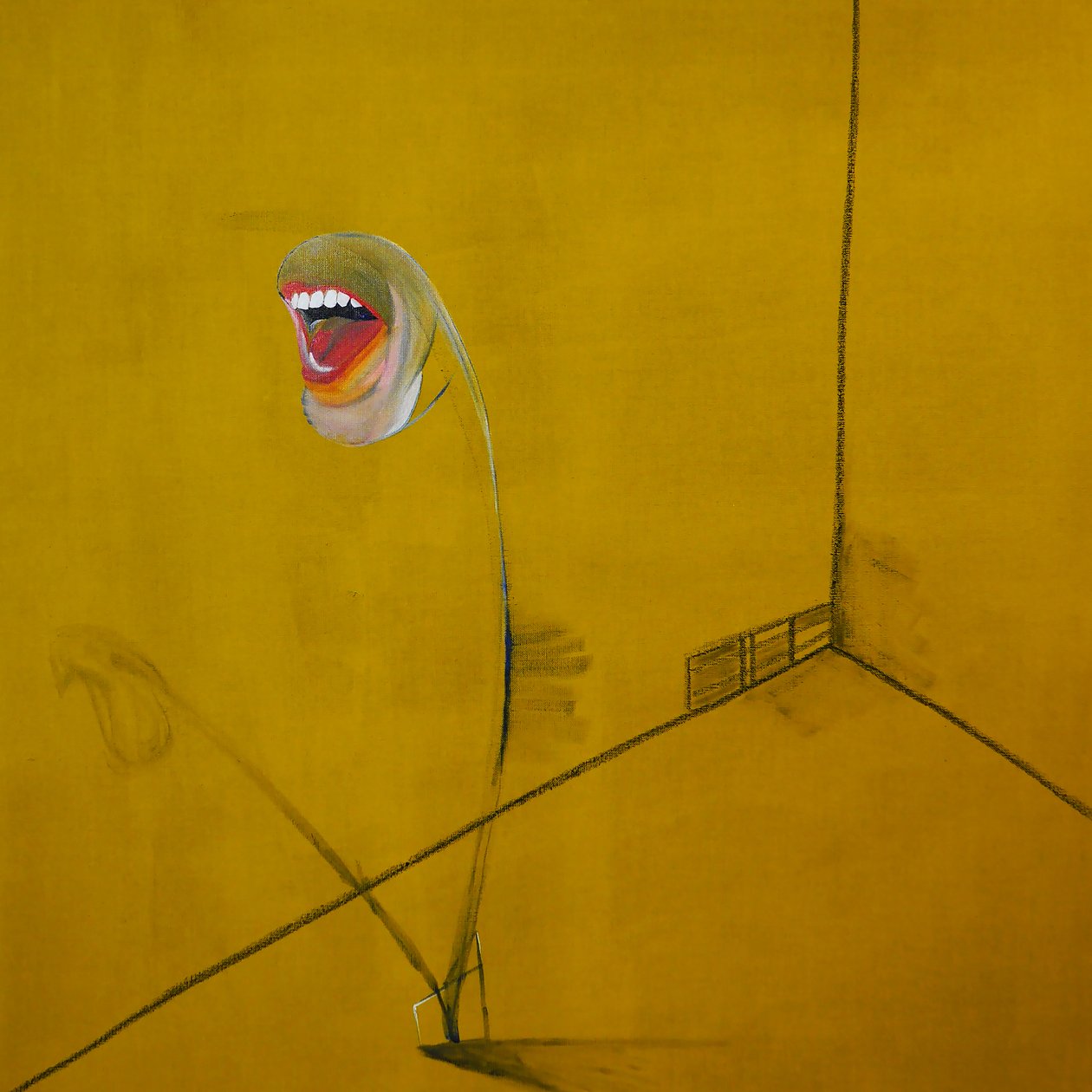 La colère, painel 2, 2016 (óleo e acrílico sobre tela) de Benoit Erwann Boucherot