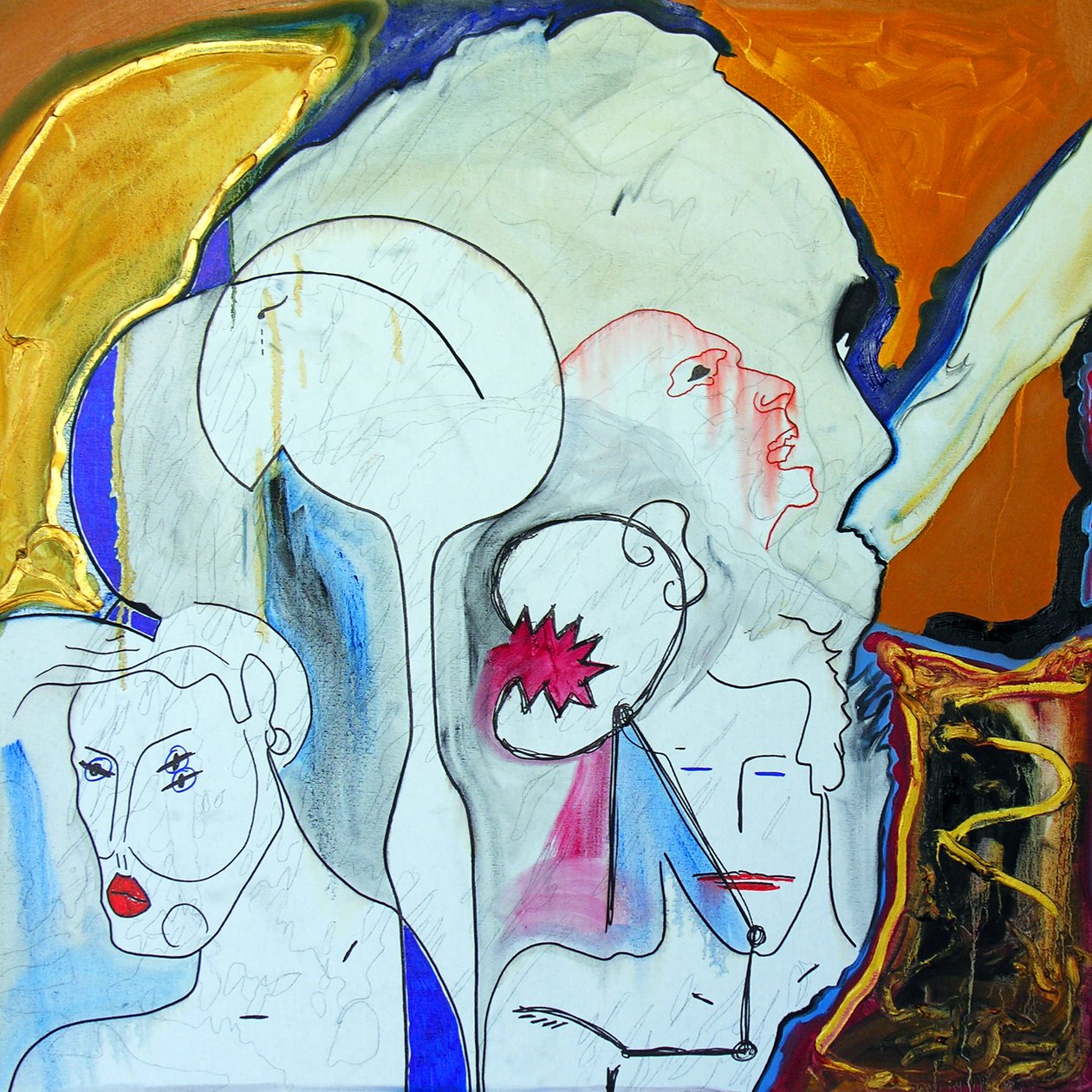 Michael Ackerman, 2001 (óleo sobre tela) de Benoit Erwann Boucherot