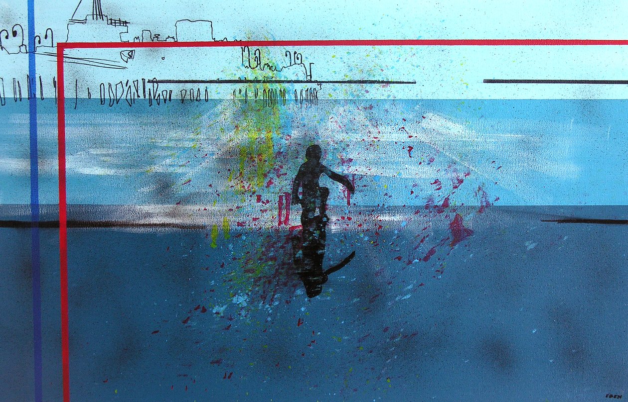 No Bollywood at Hollywood, 2003 (óleo sobre tela) de Benoit Erwann Boucherot