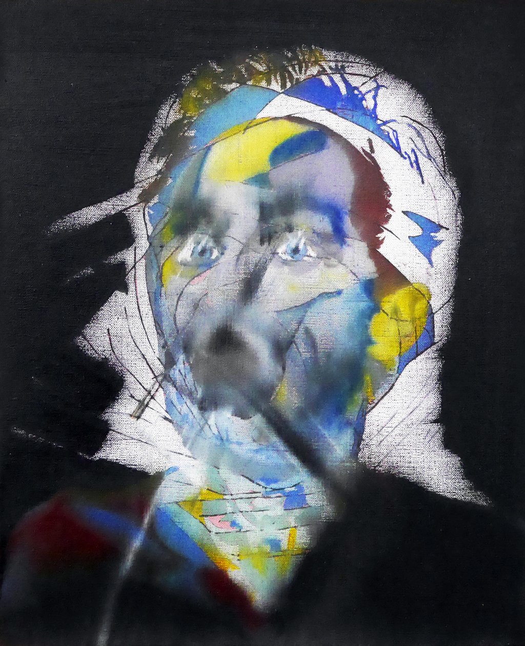 Surautoportrait au hijab, 2017 (óleo sobre tela) de Benoit Erwann Boucherot