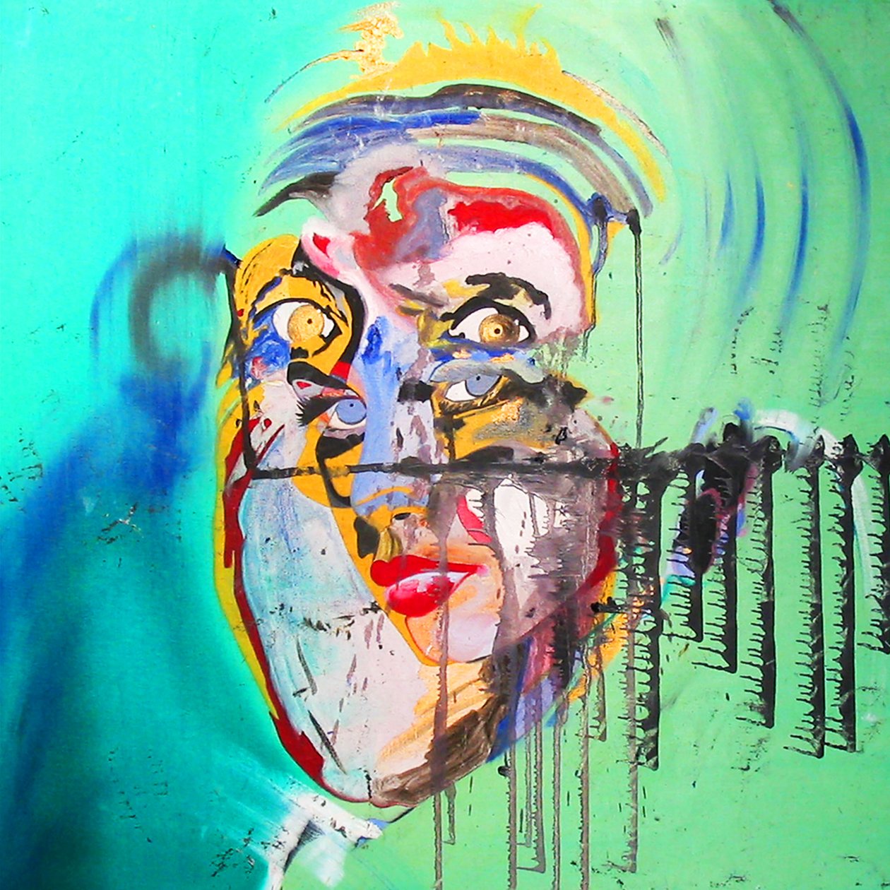 Surportrait : Brigitte Bardot  Albert Einstein, 2005 (óleo sobre tela) de Benoit Erwann Boucherot
