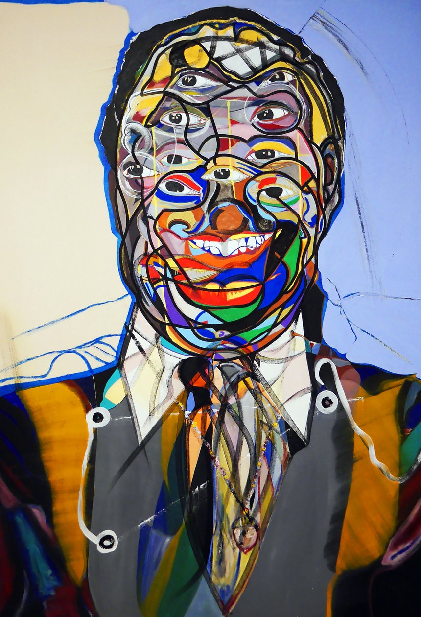 Surportrait : James Baldwin 2, 2021 (óleo sobre tela) de Benoit Erwann Boucherot