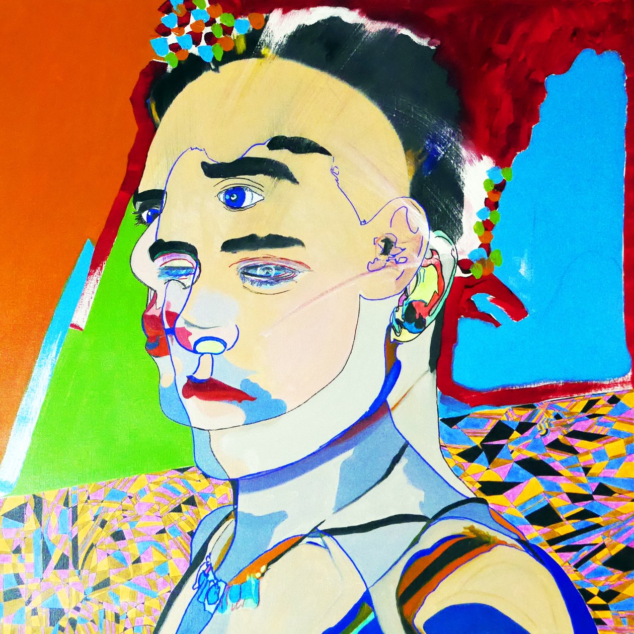 Surportrait : Juan Pablo Salazar perez, 2017 (óleo sobre tela) de Benoit Erwann Boucherot