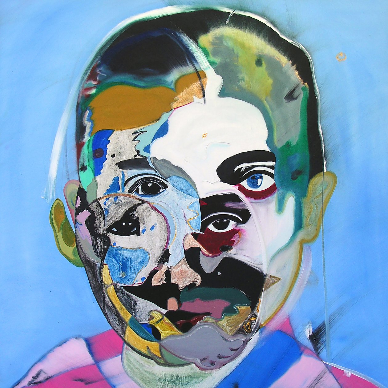 Surportrait: Marguerite Duras, 2003 (óleo sobre tela) de Benoit Erwann Boucherot