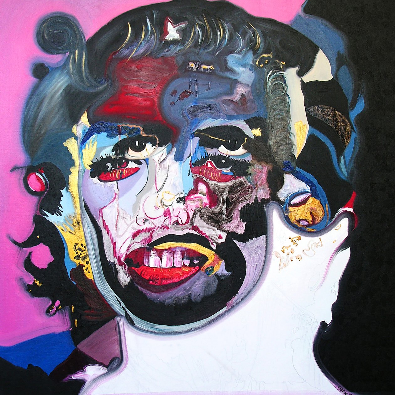 Surportrait : Marilyn Monroe  Che Guevara, 2003 (óleo sobre tela) de Benoit Erwann Boucherot